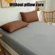 thumbnail image 5 of Fundas de almohada para el cuerpo, suave terciopelo transpirable, 19x29in, adecuadas para personas que tienen calor al dormir, sudores nocturnos, todas las estaciones, color sólido, individual, café, 5 of 6