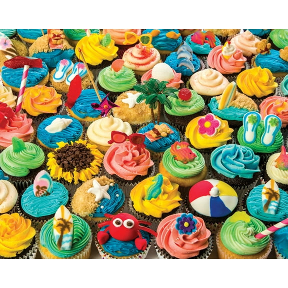 Vermont Christmas Company Summer Cupcakes - 1000 Piece Jigsaw Puzzle