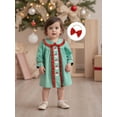 thumbnail image 3 of BemeyourBBs Toddler Baby Girls Dress Doll Collar Long Sleeve Dress with Headband, 3 of 9
