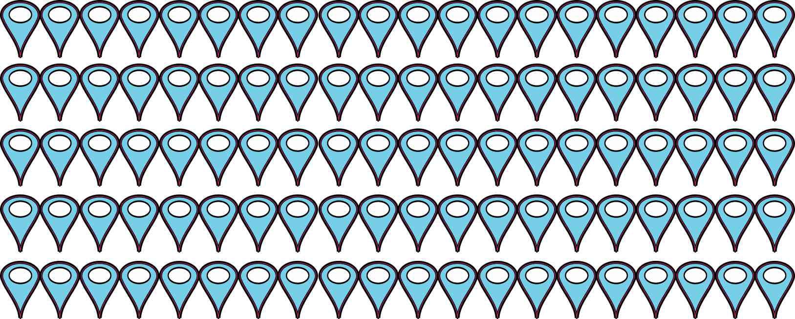Baby Blue Map Pointer Stickers - Walmart.com