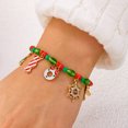 thumbnail image 3 of NICKSUN Christmas Crystal Beaded Stretch Charm Bracelets for Women, Enamel Santa Reindeer Snowflake Candy Cane Glove Bell Stackable Bracelet, Festive Xmas Holiday Party Jewelry Gift, 3 of 9