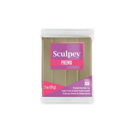 Sculpey Premo Premium Oven-Bake Clay 2oz-Yellow Gold Glitter