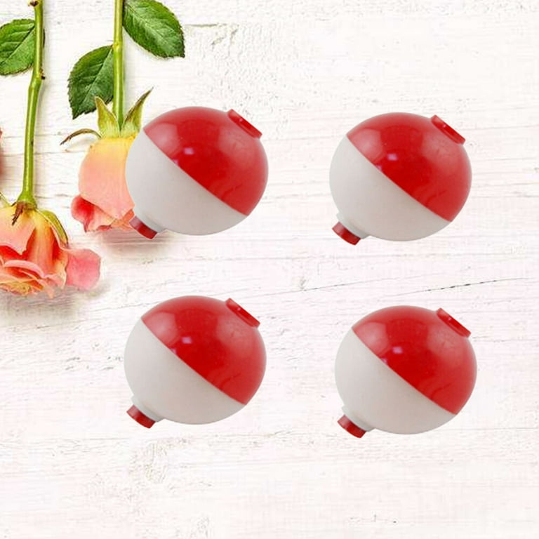 15pcs/lot 1 Inch Size Fishing Bobber Buoy Float Sea Fishing Floats Plastic  Floats for Fishing Vissen Dobbers (Red and White) 