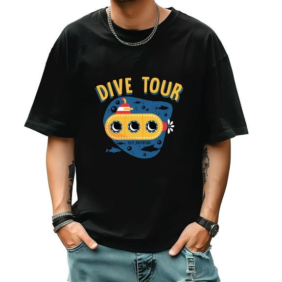 Graphic Tees for Men Summer New Print Casual Tee Fashion Trend Sports Shirt Select