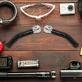 thumbnail image 3 of Domqga Mountain Bike Handlebar, Handlebar, Anti - Slip Shock Absorption Handlebar Bar End For 22.2mm/0.9in Handlebar, 3 of 8