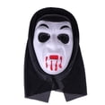 thumbnail image 1 of Maojin Halloween Decoration Mask With Shroud, Halloween Scream Mask Full Head Masks Scary Masks Party Horror Costume Accessory, 1 of 3