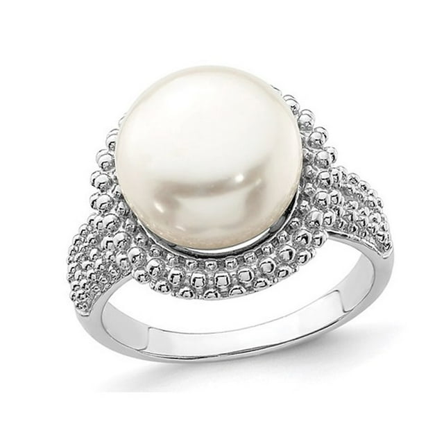 Freshwater Cultured 11-12mm Pearl Ring in Sterling Silver
