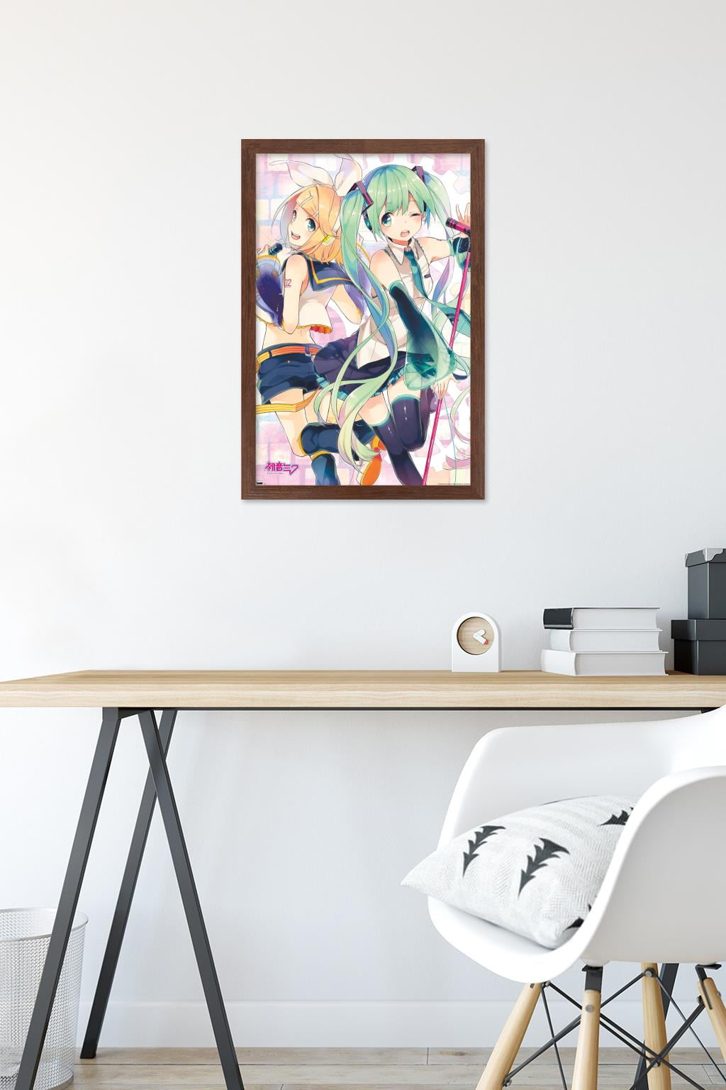 Hatsune Miku - Duo Wall Poster, 14.725" x 22.375" Framed