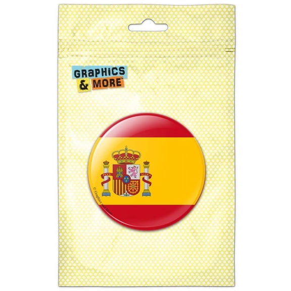 Spain National Country Flag Pinback Button Pin Badge