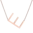 thumbnail image 1 of Guardurnaity Collar con colgante de cadena con letras de oro rosa de acero inoxidable a la moda, regalo de joyería Ropa, zapatos y accesorios Miscelánea oro rosa letra e, 1 of 6