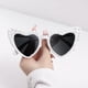 thumbnail image 4 of Gafas de sol Etercycle, perlas blancas en forma de corazón, estilo vintage, 4 of 7