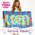 thumbnail image 3 of Craft Vibes Only Tie Dye Festival Blanket -Knot Your Own Blanket Design Gift for Tween, Teen & Kids Age 8+, 3 of 5