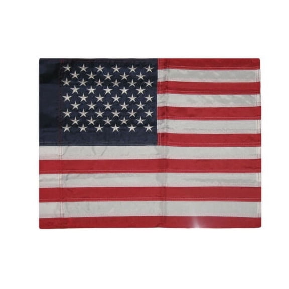 12"x18" Embroidered Sewn US USA Sleeved 210D Nylon Flag 1ft x 1.5ft Banner