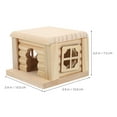 thumbnail image 2 of COMPUKAS Multi-Wood Hamster House for Resting and Playing - 1 Set Small Accessory, 2 of 8