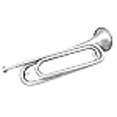 thumbnail image 3 of U.S. Regulation Bugle USRB-BugleNS Nickel with Mouthpiece, Silver, 3 of 4
