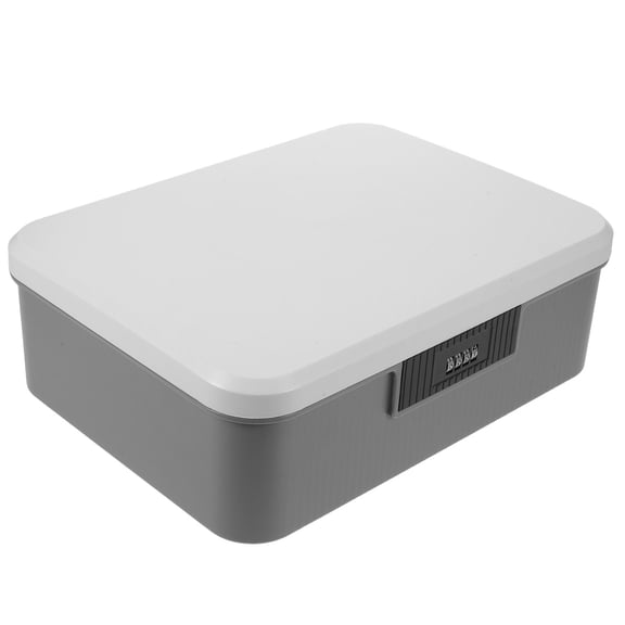 AURARMLET Portable Lockable Storage Container with Combination Lock, Secure Grey Design for Travel and Home Use