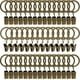 thumbnail image 1 of 44 Pack Metal Curtain Rings with Clips, Curtain Hangers Clips, Drapery Clips with Rings, Drapes Rings 1 in Interior Diameter, Fits Diameter 5/8 in Curtain Rod, Vintage Bronze, 1 of 5