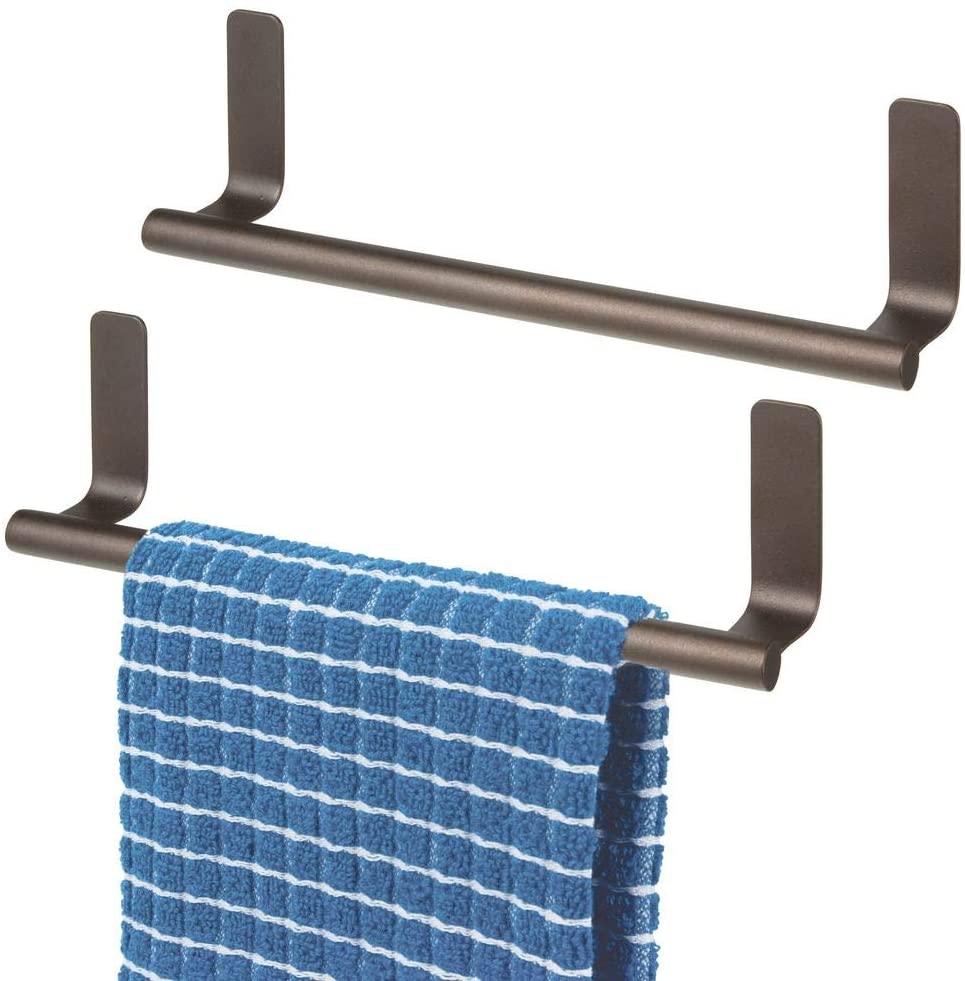 Decorative Metal Kitchen SelfAdhesive, Wall Mount Towel Bar Storage