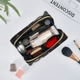 thumbnail image 4 of Lsque Sanrio Pattern Genuine Leather Makeup Bag Cosmetic Pouch Travel Organizer Toiletry Clutch Large Capacity Travel Cosmetic Bag, 4 of 6
