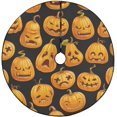 thumbnail image 1 of RYLABLUE Tapis de Support Motif Citrouilles d'Halloween pour Décoration de Fête Intérieure Extérieure 48 Pouces, 1 of 3
