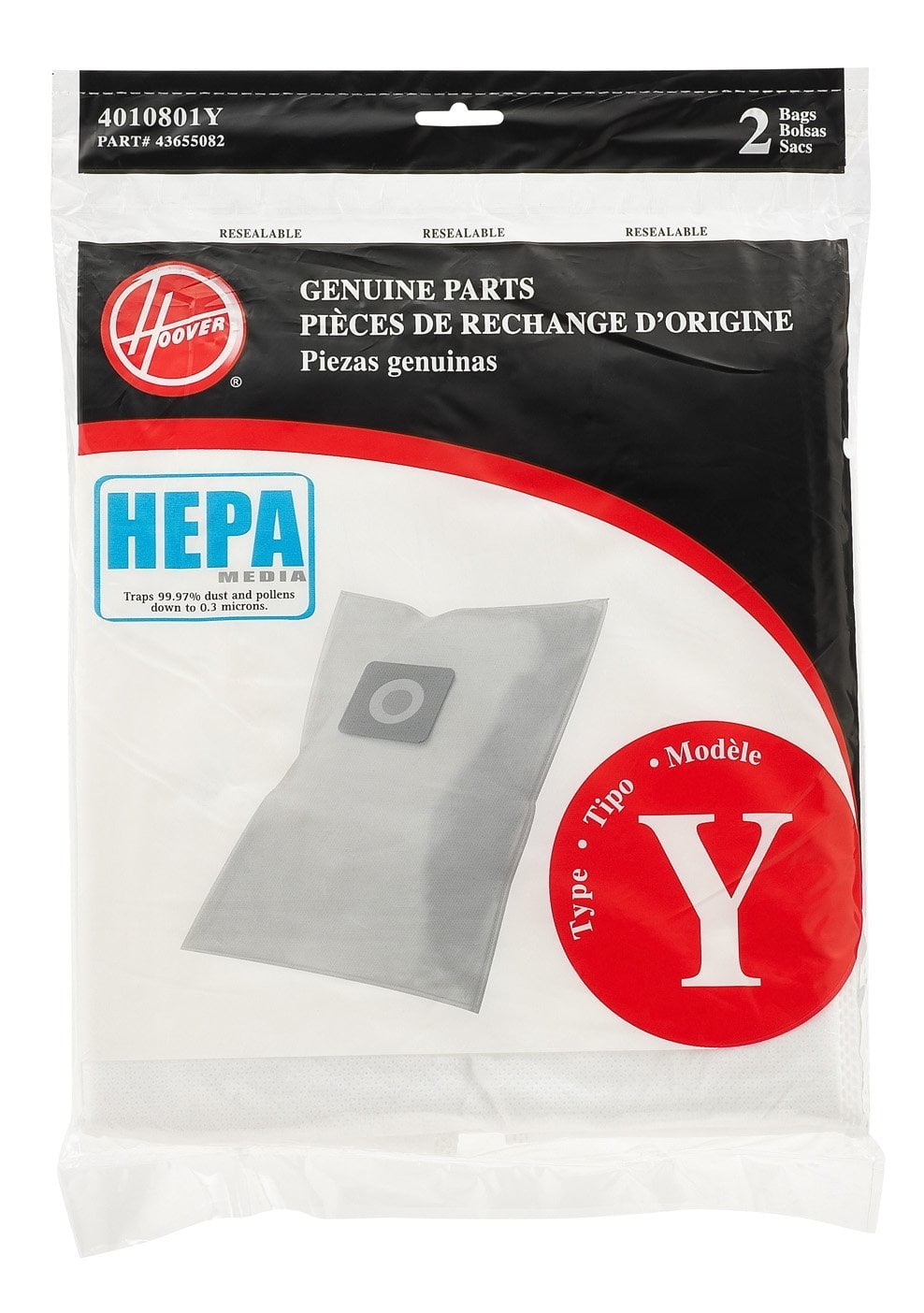 Style Z 3 Pack Replacement Vacuum Bags for Hoover AH15016 