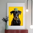 thumbnail image 2 of Diamond Art Kit for Adults, Dog Wearing Striped Hat Yellow Background Diamond Painting for Adults Beginners, 5D DIY Diamond Art Painting Kits, Colorful Diamond Painting Craft for Home Decor 12x16, 2 of 7