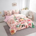 thumbnail image 4 of Feelyou Christmas Nutcracker Twin Bedding Sets 7-Piece for Kid, Dreamy Princess Fairy Bedding Comforter Set, Kawaii Rat Guard Reversible Sheet Sets, Microfiber Bedroom Decor, 4 of 8