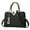 Black, variant on Women's Stylish Shoulder Crossbody Bag Pu Leather Handbag and Purse Crossbody Checkered Top Handle Satchel Bags