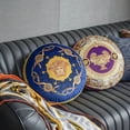 thumbnail image 2 of Velvet European Style Double-Sided Printed Round Pillow High-End Trophy Sofa Cushion Home Round Pillow Cover, 2 of 9