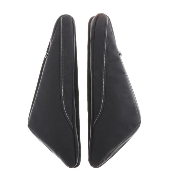 Bolsa de Cremallera de Bolsa de Herramientas de Motocicleta - Organizador de Almacenamiento de Bolsas Triangular Impermeable para Cola Protector de motor negro para motocicleta