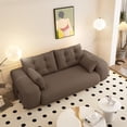 thumbnail image 6 of Youmumeub 79" Human Dog Bed for Adults, Brown Teddy Fabric Giant Floor Sofa, 3-in-1 Foldable Sleeper Couch, Washable Cover Bean Bag Bed for Living Room, 6 of 21