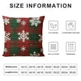 thumbnail image 5 of Autua Christmas Decorations,Christmas Pillow Covers,Plaid Pillow Cover,red Christmas Decor,Pillow Cover,Christmas Home Decor 22x22in, 5 of 5