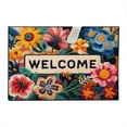 thumbnail image 3 of Hearth & Gear 3D Floral Print Doormat Set Modern Bath Rug And Entryway Carpet With High Absorbency Machine Washable Floor Mat For Bathroom Front Door Indoor D Throw Blankets for Couch Styles Blanket, 3 of 4