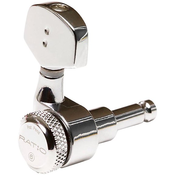 Graph Tech Electric Locking 3 3 Contemporary Tuning Machine Set 2-Pin Chrome