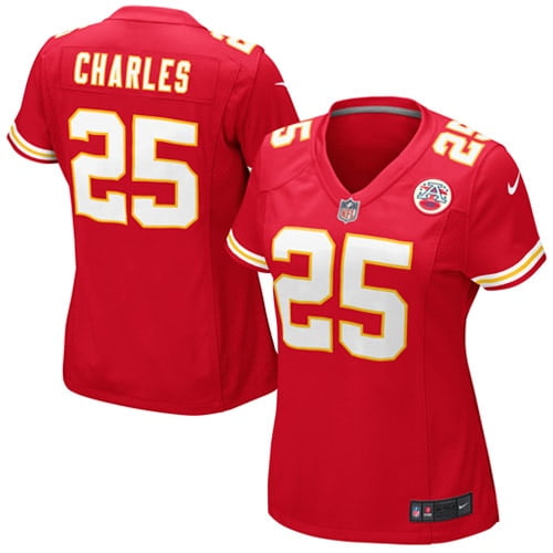 منفذ Jamaal Charles Kansas City Chiefs Nike Women's Game Jersey - Red منفذ