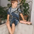 thumbnail image 4 of Fotbe Mountain White Dragon Pijama Estampada de 2 Piezas para Niños – Ropa de Dormir de Manga Corta Cómoda para Niños y Niñas, Camiseta y Shorts de Algodón-Medium, 4 of 6