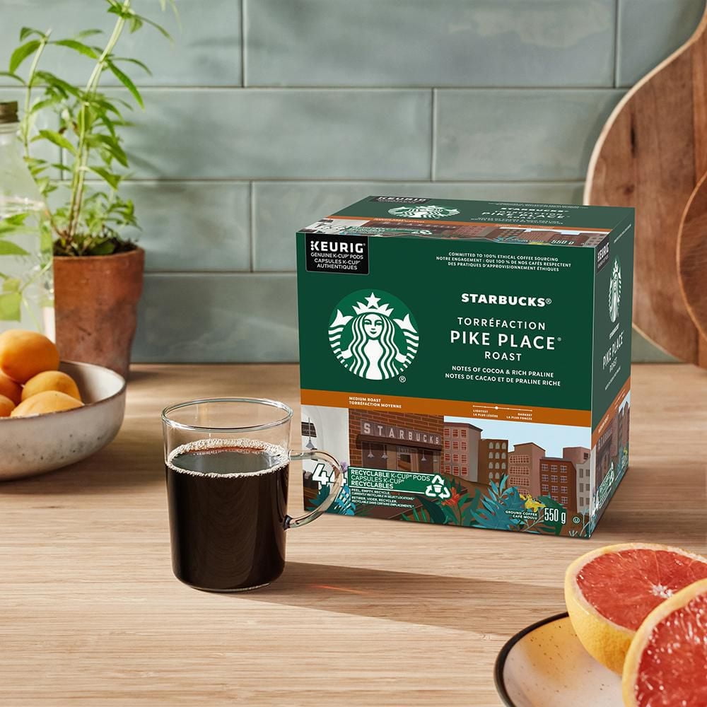 Starbucks PIKE PLACE Medium Roast Keurig K-Cup Coffee Pods 44 ct PIKE PLACE K-Cup, 44 ct