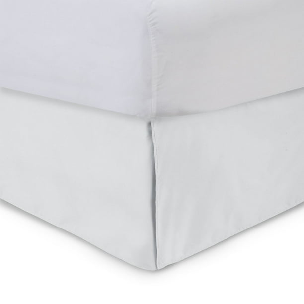 Harmony Lane Tailored Bed Skirt White Full 18 Inch Drop ...