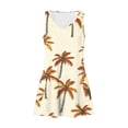 thumbnail image 7 of Woman's Dress Womens Plus Size Summer Dresses Women's Summer Fashion Beach Pocket Printing Sleeveless V-Neck Dress A Beige L, 7 of 7