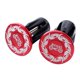 thumbnail image 5 of 1 Par de Empuñaduras de Manillar de Bicicleta de Aleación de Aluminio, Tapones de Extremo de Tapa de Manillar Ligeros-negro/rojo/rojo Negro/ Soledad Tapones de extremo de manillar, 5 of 8