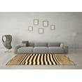 thumbnail image 3 of Ahgly Company Indoor Square Abstract Brown Contemporary Area Rugs, 6' Square, 3 of 4