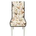 thumbnail image 7 of TSOVTHRID Rooster Chicken Floral Print Quilted Dining Chair Cushion Covers Universal Upholstered Chair Seat Slipcovers Soft Seat Cushion Covers with Elastic Band, Set of 2, 7 of 7