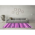 thumbnail image 3 of Ahgly Company Indoor Square Abstract Purple Modern Area Rugs, 6' Square, 3 of 4
