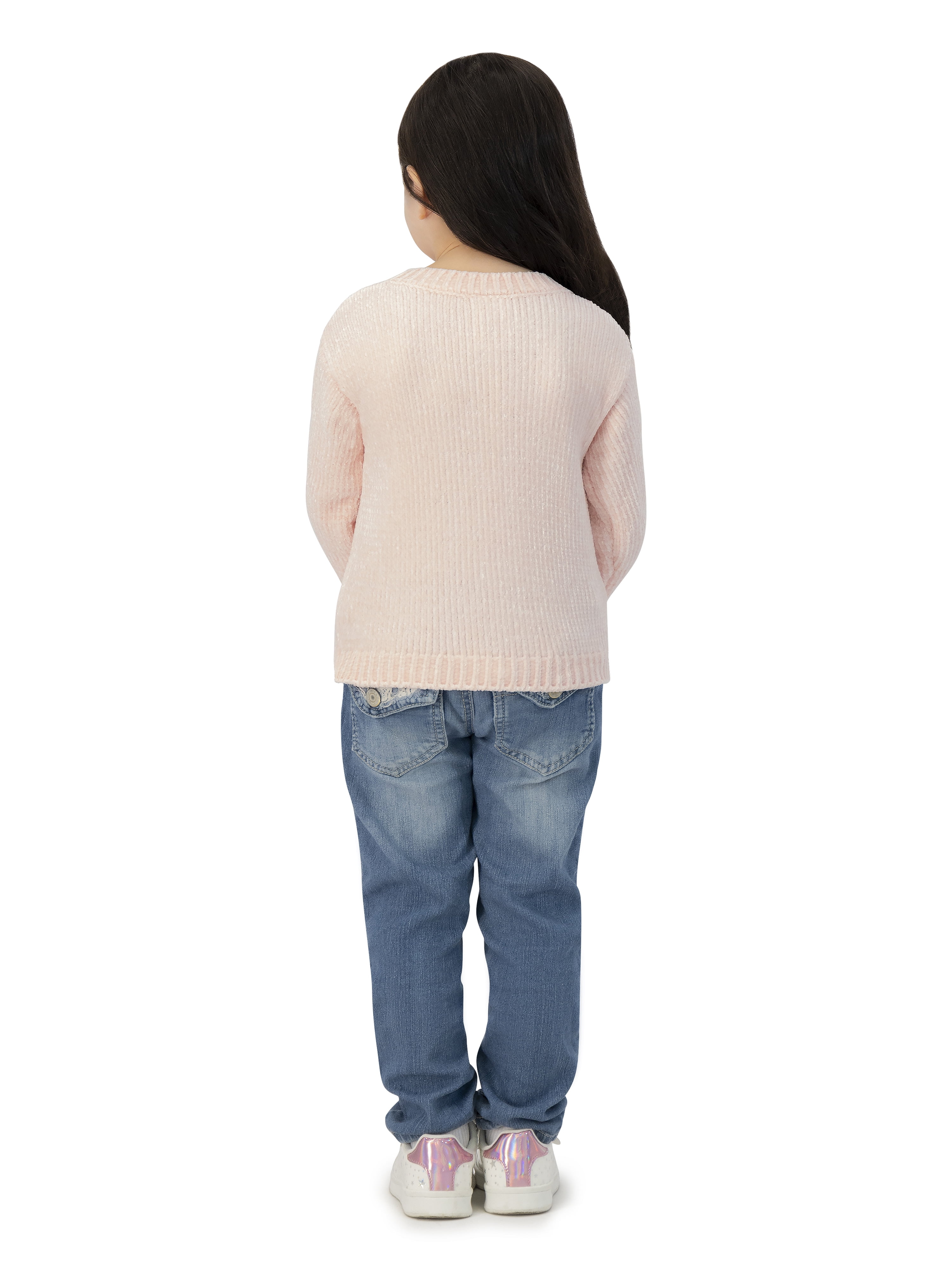 The Aristocats Toddler Girls Chenille Sweater, Sizes 12 Months - 5T