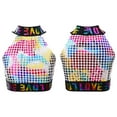 thumbnail image 4 of inhzoy Kids Girls Glitter Dance Crop Vest Sleeveless Tank Tops, 4 of 4
