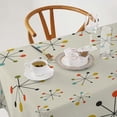 thumbnail image 2 of 1950s Mid Century Tablecloth, Modern Atomic Retro Colors Abstract Geometric Table Cloth for Indoor Outdoor Party Picnic Dining Room Kitchen Table Cover Home Decoration, Rectangle(60x84in), 2 of 6