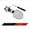 Silver, variant on Carbon fiber car keychain suitable for Mercedes-Benz BMW high-end car keychain decorative pendant business gift