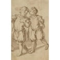 thumbnail image 2 of Bernardino Rodriguez 17x24 Black Ornate Framed Double Matted Museum Art Print Titled: Two Young Page-Boys (1600-1650), 2 of 5