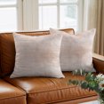 thumbnail image 6 of Throw Pillow Covers 18x18 Inch, Terracotta Decorative Pillow Cases for Couch Sofa Bed, Vintage Solid Color Modern Minimalist Distressed Cotton Linen Square Home Decor Pillowcases with Hidden Zipper, 6 of 9