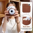 thumbnail image 3 of HAHDAXIA Protective Case for Fuji Instax Mini 12 Instant Camera/Polaroid Mini 12 Camera - PU Leather Camera Case with Camera Bag - Adjustable Shoulder Strap, brown, Reteo, 3 of 7